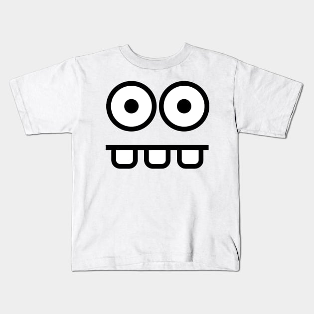 Goofy Face Kids T-Shirt by DavesTees